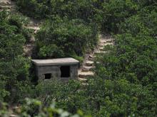 Concrete hut along the new Beach Walk