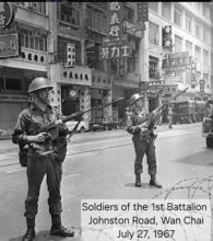 Soldiers of the 1st Battalion Welch Regiment on duty in Hong Kong 1966-68