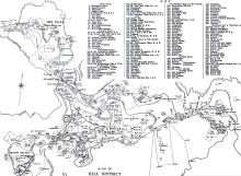 1924 Map of Peak- Listing KNOCKLAYD in Key as 300 The Peak but NOT shown on map