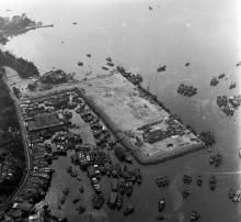 Hoi Tin Garden Restaurant 1973 - Landfill progress