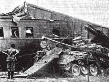 A Comet tank collided with a KCR train 1955