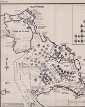 Hong Kong Port Map Western Harbour 1983