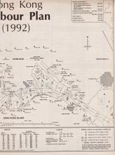 Hong Kong Port Map Eastern Harbour 1992