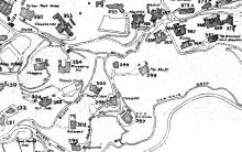 Knocklayd above Clavadel on 1954.1 Peak Map from hkmaps.com 
