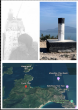Sharp Peak Trig Point 1972 versus 2024 