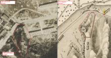 North Point Battery - HKmaps 1912 diagram vs 1934 aerial photo