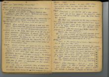 Page from Leo Landau's diary