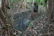 West gun position and its underground bunker