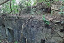 West gun position - staging area and gun platform