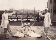 Diocesan Girls' School 1933 Fancy Dress dance practice