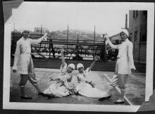 Diocesan Girls' School 1933 Fancy Dress dance practice