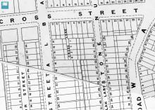 1901 map showing Cross Street