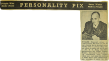 Morris Abraham Cohen in Australian magazine, Personality Pix