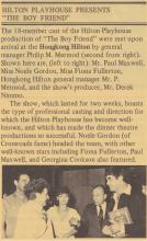 Hilton Playhouse Presents "The Boy Friend"