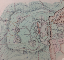 stonecutters west battery, revised configuration 1922