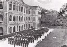 A parade at Central Police Station, 1890