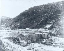 Construction of Tai Tam Reservoir, Hong Kong Island. = 大潭水塘興建中1883