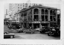 Junction on Nathan Road heading inland July 1958