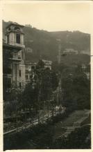 Post card showing Peak Railway 1929 Hong Kong