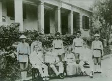 Group pictured outside Pokfulam Police Station in 1913