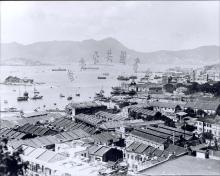 1920 Wan Chai and Kellett Island, Hong Kong. = 灣仔及奇力島