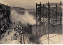 1934 big fire after explosion at gas works