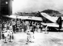 1938 Air France Dewoitine 338 at Kai Tak