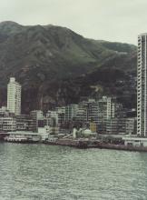 Mundane view of HK Victoria harbour shoreline in 1974