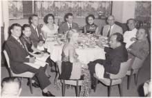 K Caudron & Co entertain Italian Textile representatives 1957