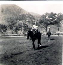 Brooks children at Horse Riding School 1953c Photo # 2