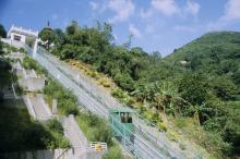 Mini funicular railway at Shatin