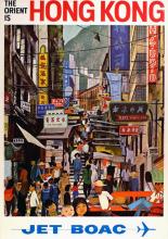 BOAC Hong Kong poster