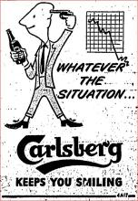 Carlsberg Ad. 1960.