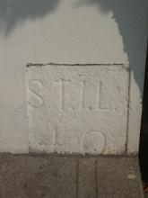S. T. I. L. 40 Marker Stone at Stanley Main St Shrine