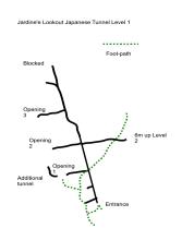 Tunnel Map, Jardine's Lookout, Level 1