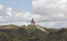 1991 - Tian Tan Buddha under construction 