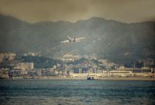 Boeing 747 leaving Kai Tak
