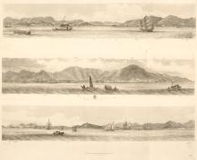 1845 Heath's panorama of Hong Kong