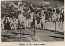 1937 Coronation stilt walkers.png