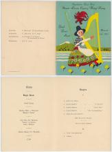 1951 St David's Day menu