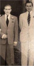 1953 - Paul D. Alderton (left) with his friend, murdered H.K. barrister, Arthur John Clifford.jpg