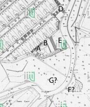 1958 Map of Pokfulam / Pokfield Roads junction
