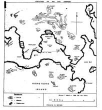 1940 Location of Kai Tak Airport