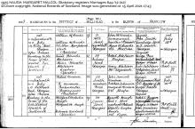 Robert and Margaret Marriage Certificate