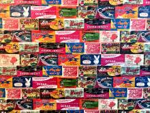 2020 Wallpaper of Matchbox Labels of Old Wanchai Bars