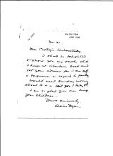 Alice Dyer to Alexander Laihovetsky, letter 1, 1931
