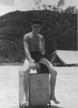 Litter on Shek-O Beach in 1957.