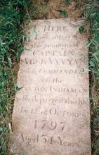 Grave of Captain Abel Vyvyan - Died 2th October 1797