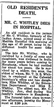 Charles Whitley The Hong Kong Telegraph page 1 8th January 1932.png
