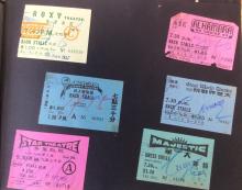 Cinema tickets 1957-1958